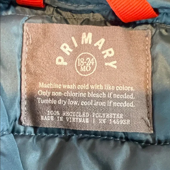 Primary Baby Lightweight Puffer Jacket - Picture 2 of 3